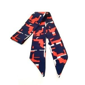 Vintage Sash Scarf in Modern Geo Graphic Print